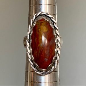 Vintage agate ring
